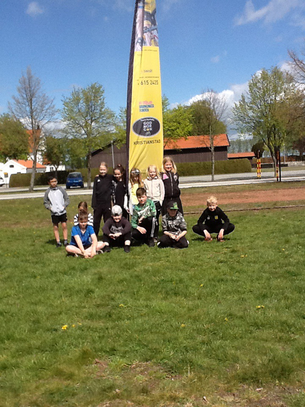 Elever som deltagit i Rynkebyloppet.