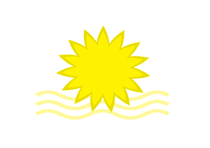 En tecknad sol