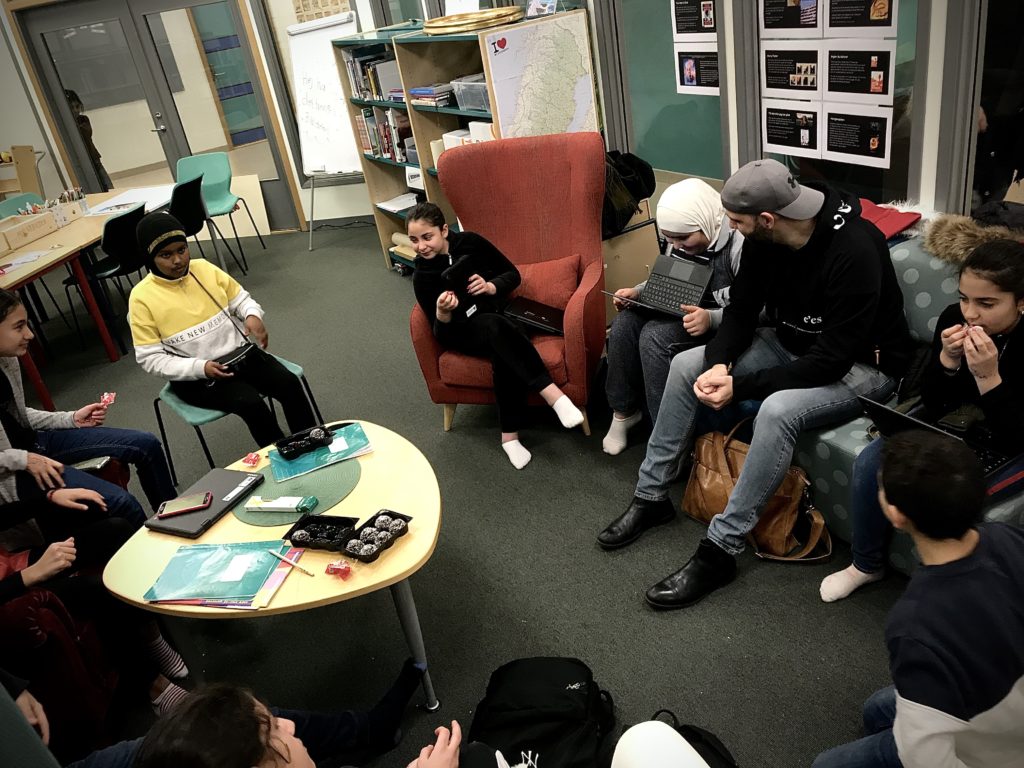 Rosengårdsskolan träffar Andreas Arcombe