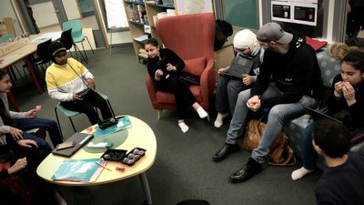 Rosengårdsskolan träffar Andreas Arcombe