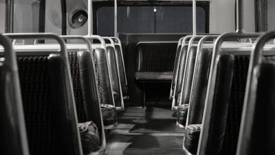 Säten på en buss.